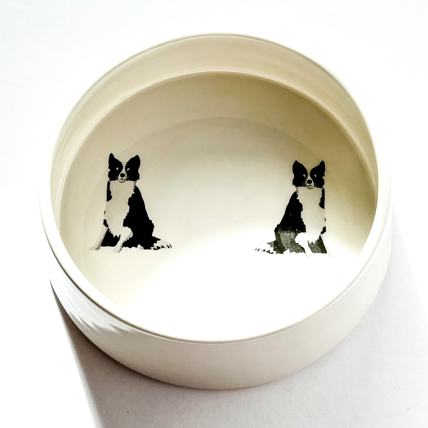 Border Collie Ceramic Dog Bowl