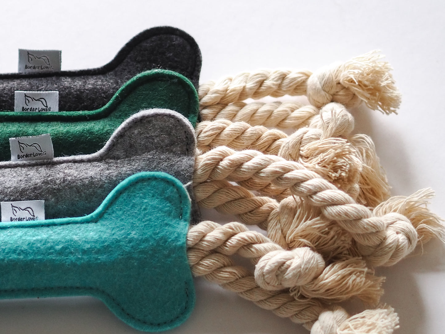 4 for 3 Felt Rope Dog Toys