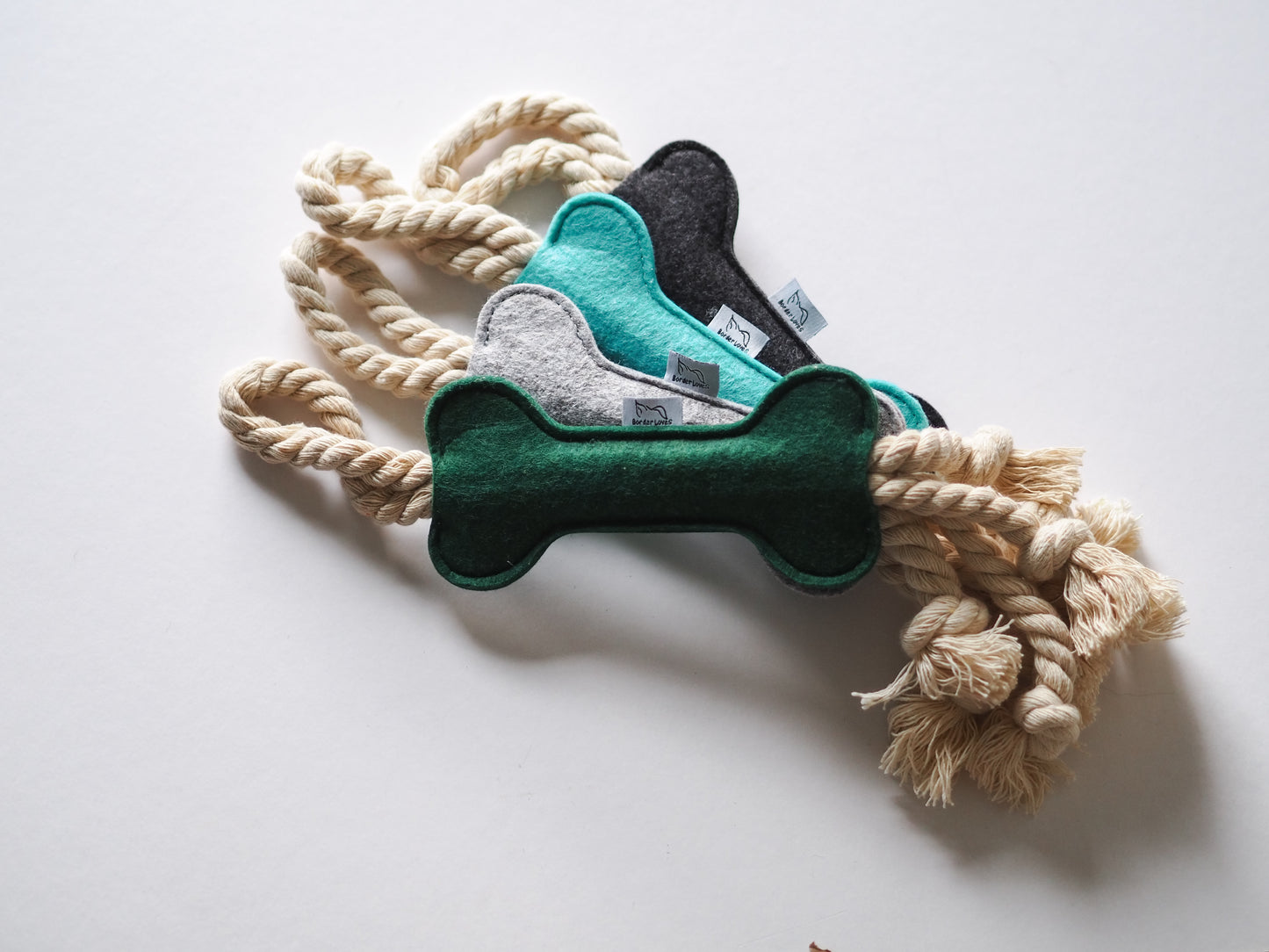 4 for 3 Felt Rope Dog Toys