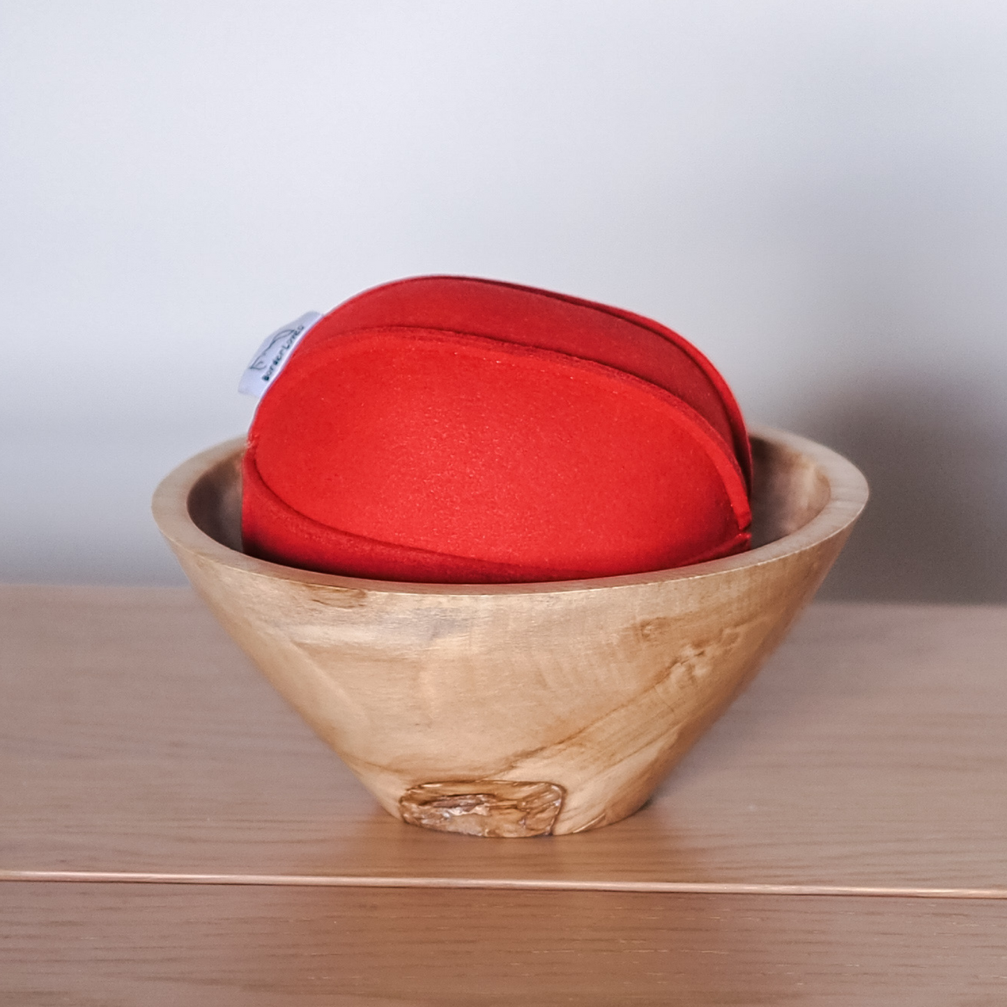 Red and Green Suede Indoor Play Ball Set