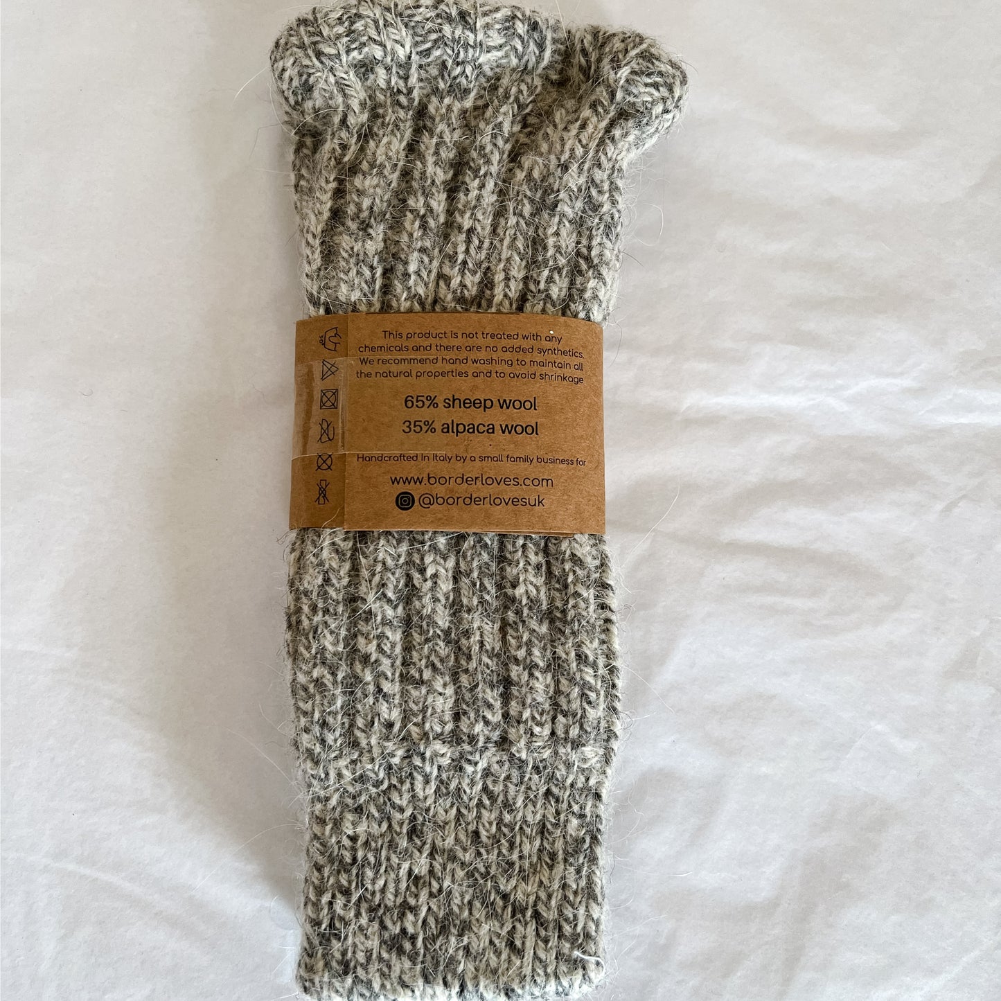 Natural Handmade Wool and Alpaca Wrist Warmers