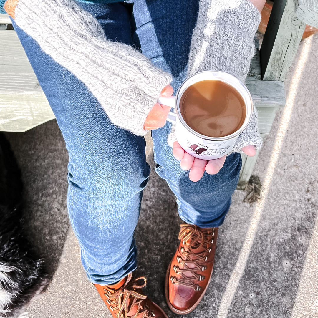 Natural Handmade Wool and Alpaca Wrist Warmers