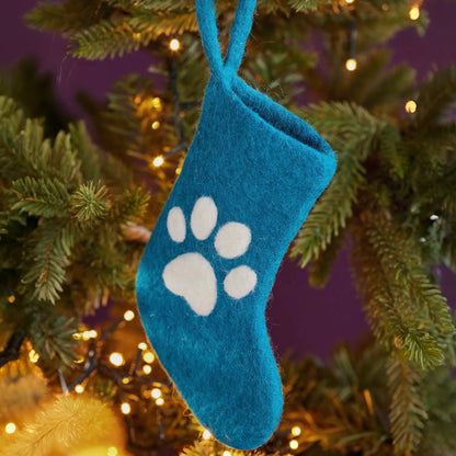 Felt Paw Mini Dog Stocking