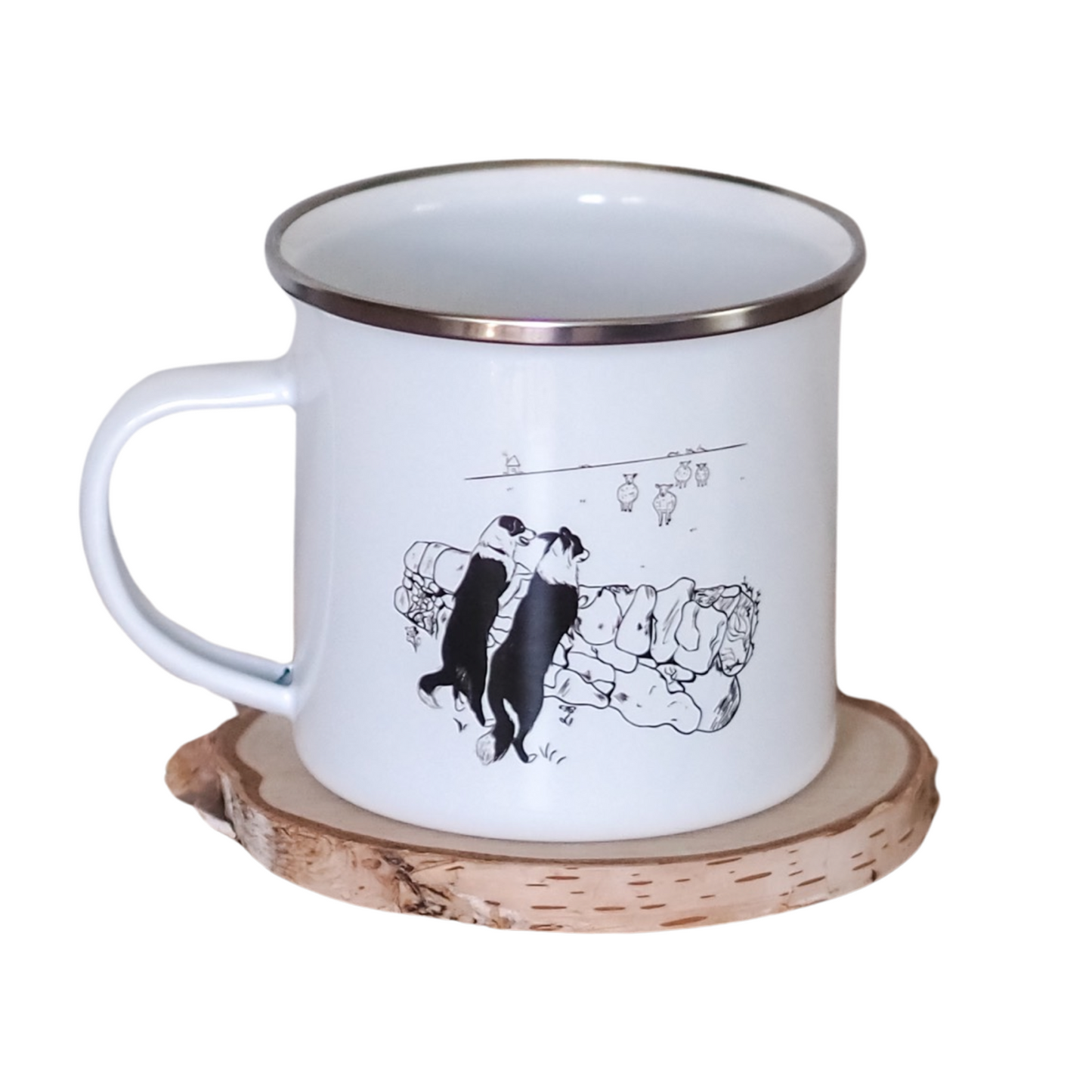 Uniquely Designed Border Collie Camper Mug