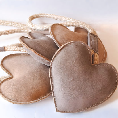 All Natural Heart on a Rope Eco Dog Toy