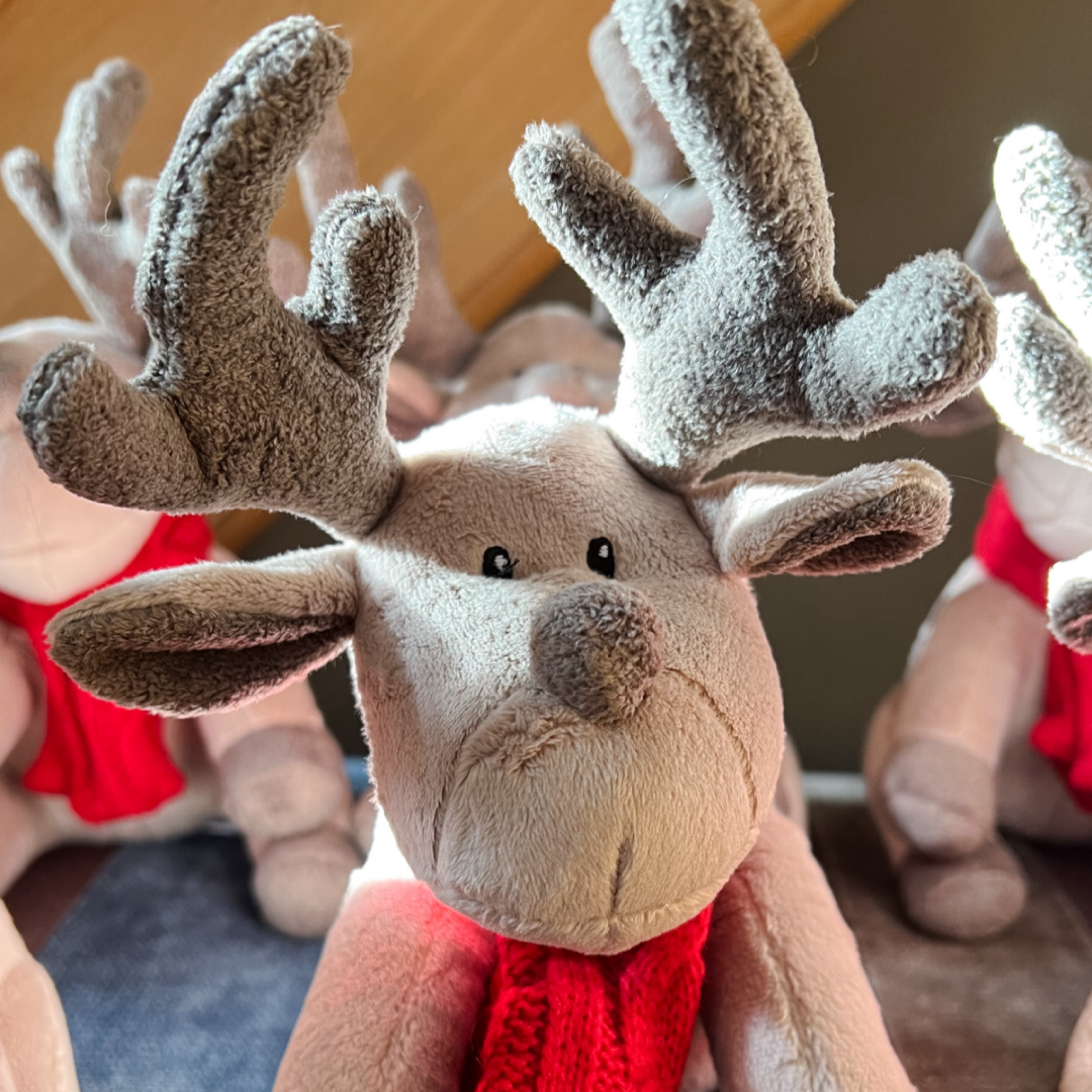 Luxury Plush and Squeaky Festive Reindeer