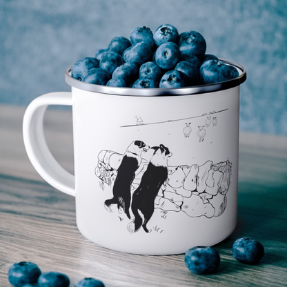 Uniquely Designed Border Collie Camper Mug