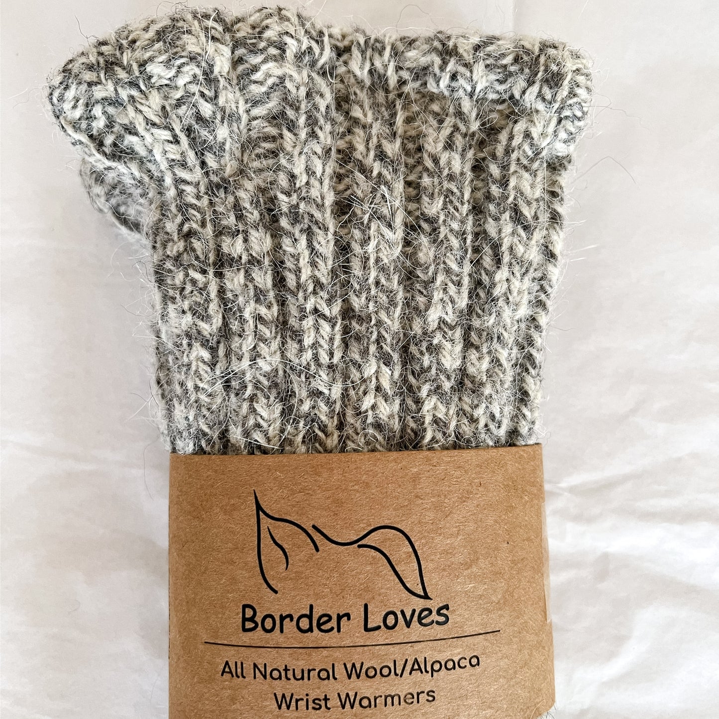 Natural Handmade Wool and Alpaca Wrist Warmers