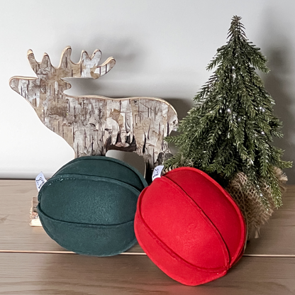 Christmas Suede Indoor Play Ball Set