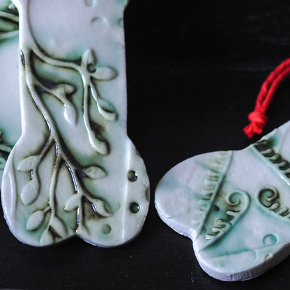 Unique Handcrafted Porcelain Christmas Tree Decorations