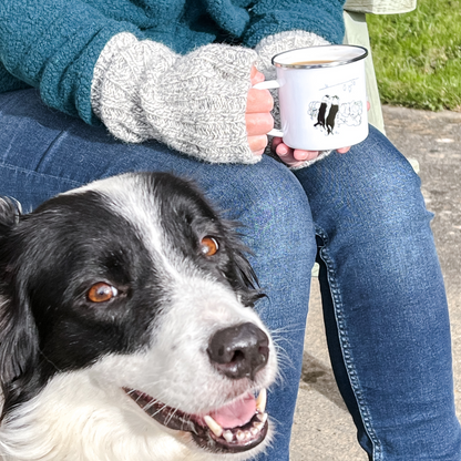 Uniquely Designed Border Collie Camper Mug