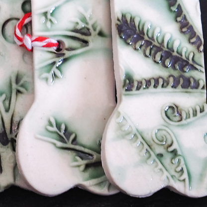 Unique Handcrafted Porcelain Christmas Tree Decorations