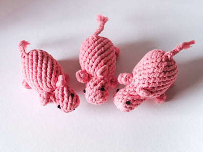 Little Pig Rope Dog Toy Gift