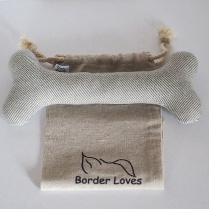 Handmade Squeaky Wool Bone Dog Toy Gift