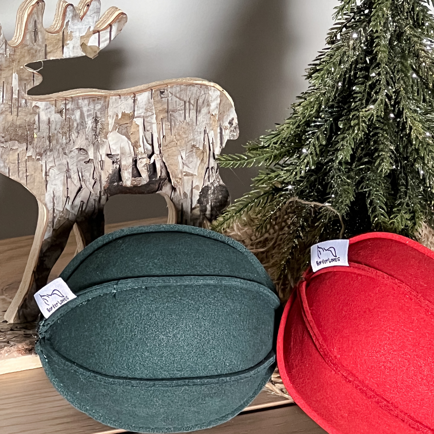 Christmas Suede Indoor Play Ball Set