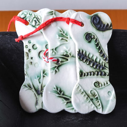 Unique Handcrafted Porcelain Christmas Tree Decorations