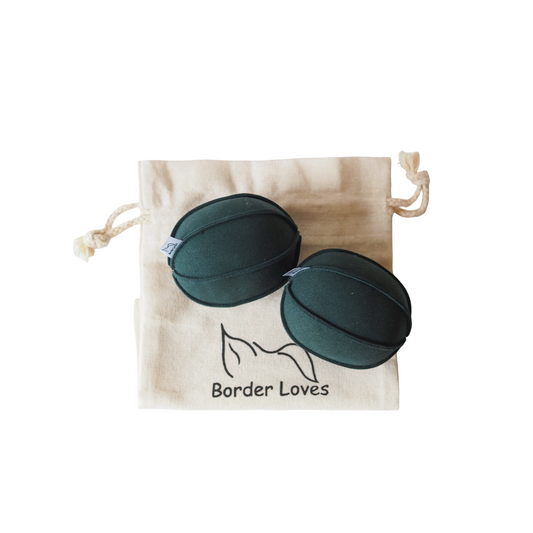 Green Suede Play Ball Set