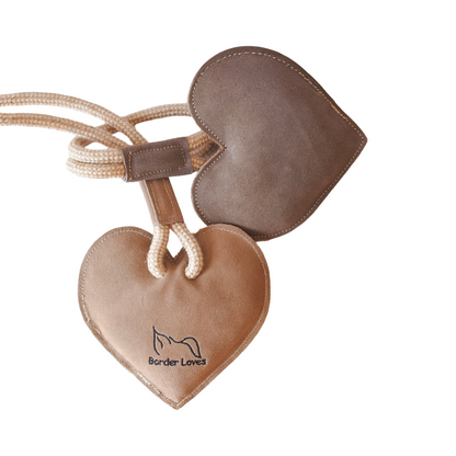 Eco Suede Heart on a Rope