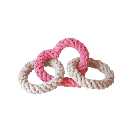 Tri Heart Rope Toy