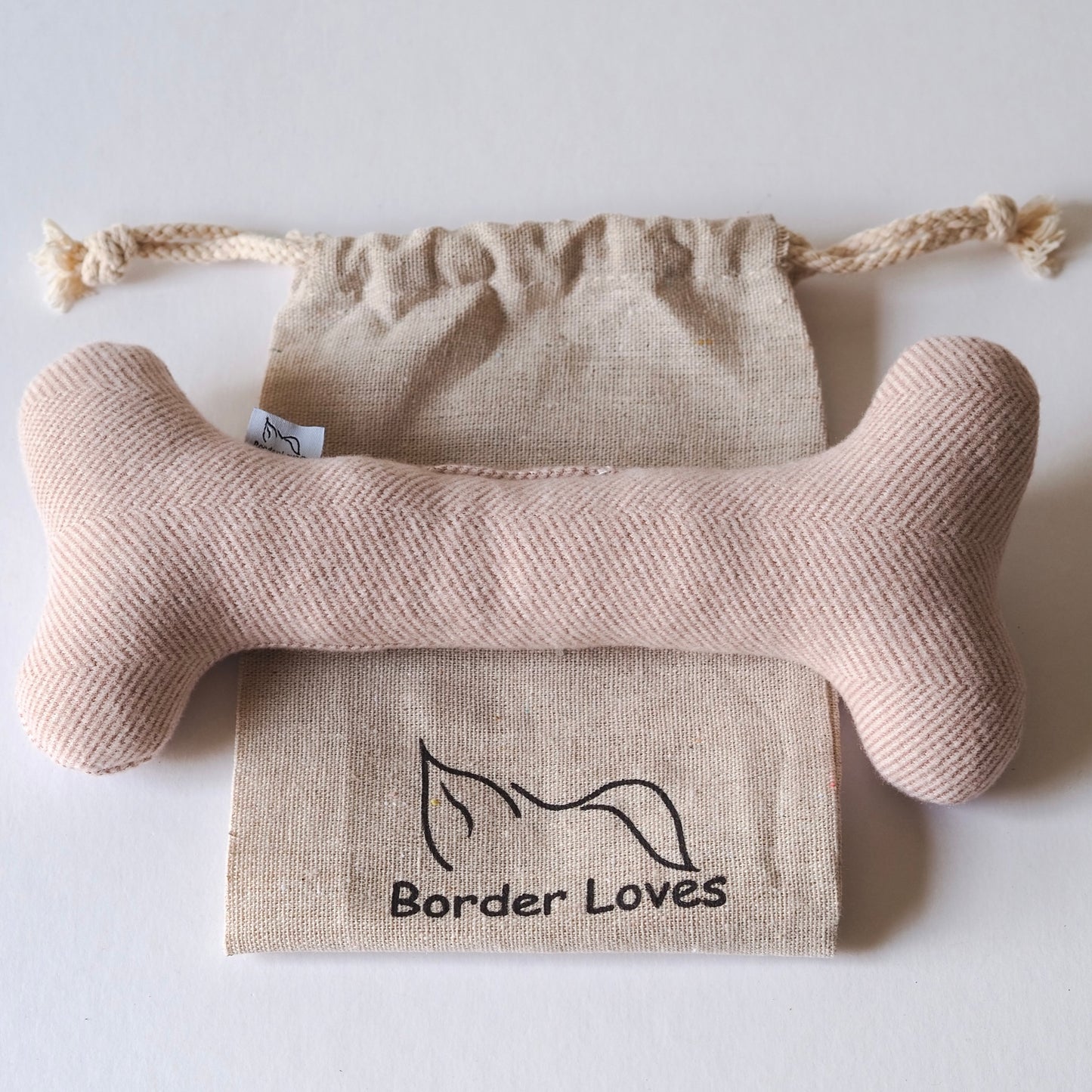 Handmade Luxury Wool Bone Comforting Dog Toy