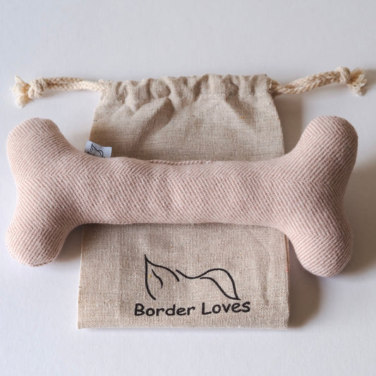 Handmade Luxury Wool Bone Dog Toy