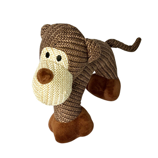 Squeaky Monkey Dog Toy by Border Loves