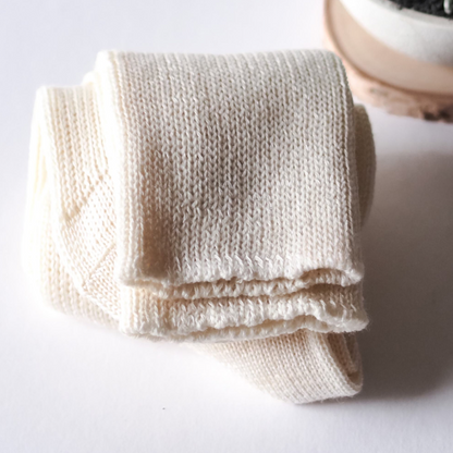 Luxury all natural Socks by Border Loves Rolled up 